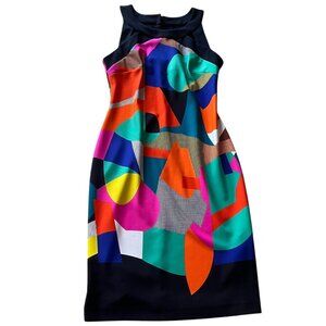 Joseph Ribkoff Women's 4 Bodycon‎ Dress Colorful Abstract Geometric Party